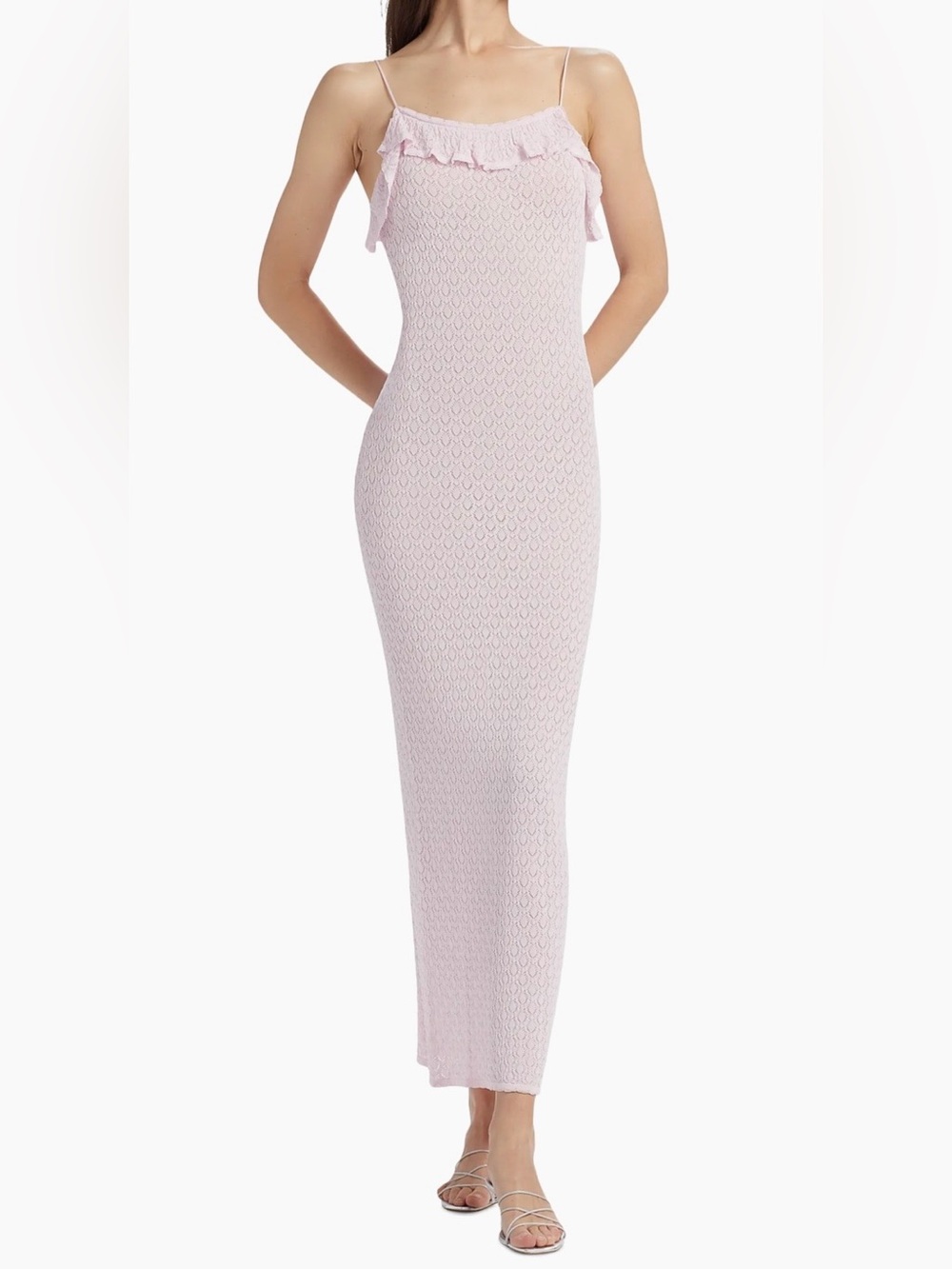 LOVESHACKFANCY NWT Alivia Lotus Petal Ruffle Maxi Dress